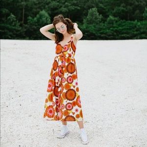 60’s flower print dress